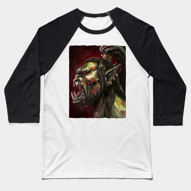 Orc Baseball T-Shirt by asteltainn